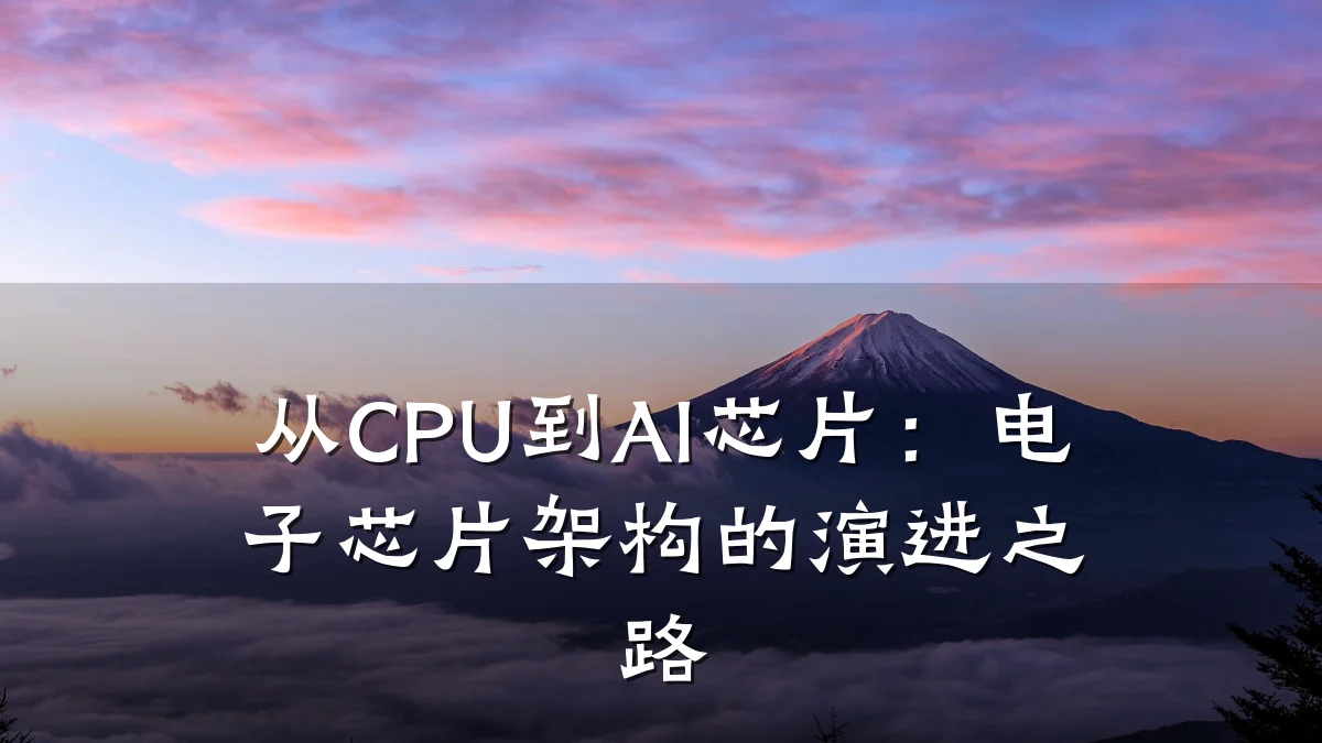 从CPU到AI芯片：电子芯片架构的演进之路