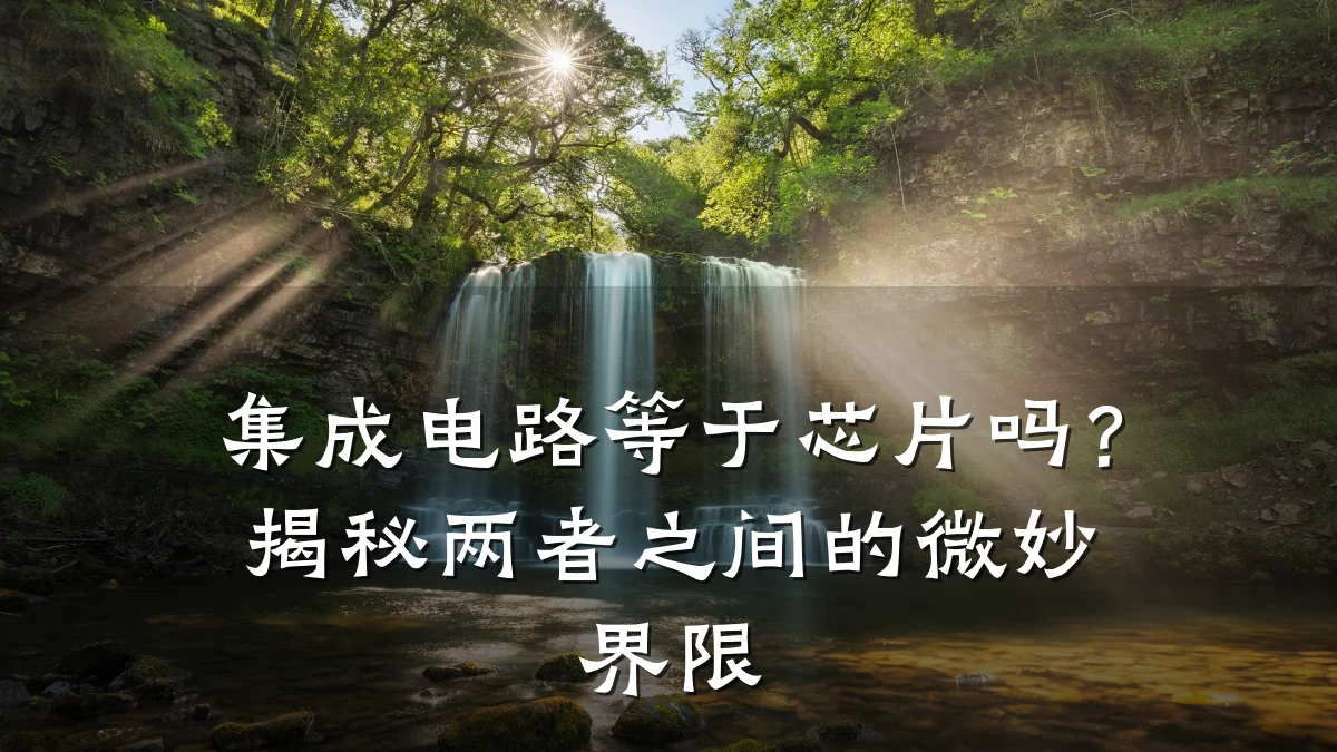 集成电路等于芯片吗？揭秘两者之间的微妙界限