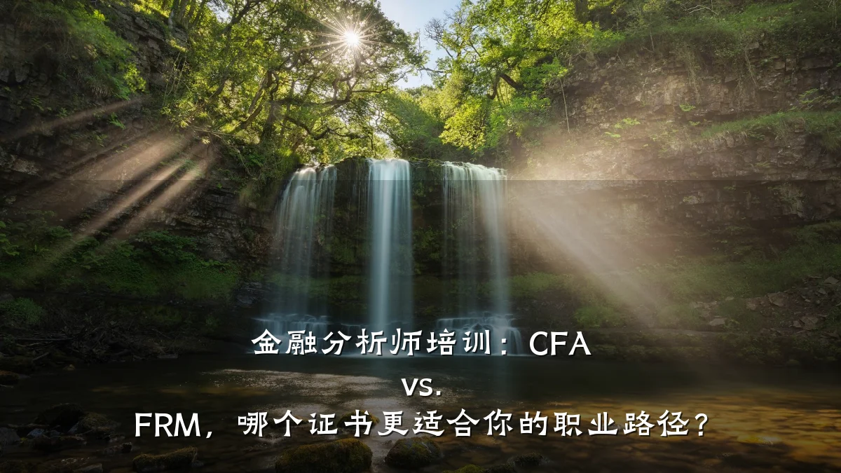 金融分析师培训:CFA vs. FRM,哪个证书更适合你的职业路径?