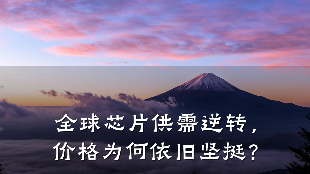 全球芯片供需逆转,价格为何依旧坚挺?
