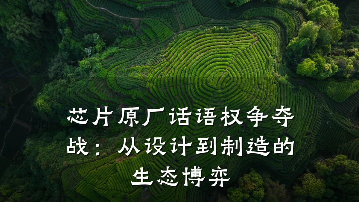 芯片原厂话语权争夺战:从设计到制造的生态博弈