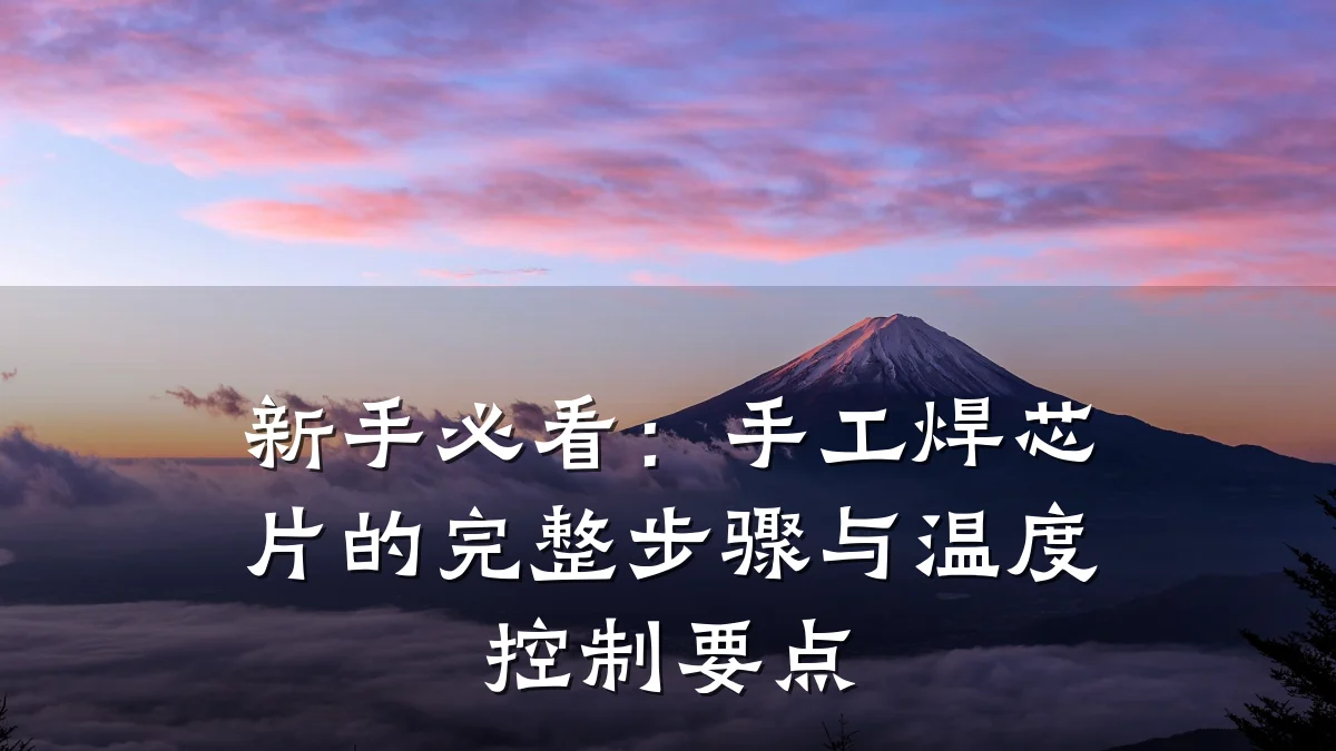 新手必看:手工焊芯片的完整步骤与温度控制要点