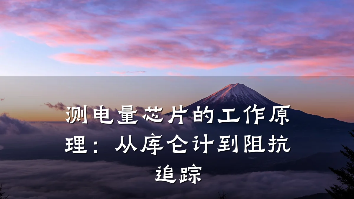 测电量芯片的工作原理:从库仑计到阻抗追踪