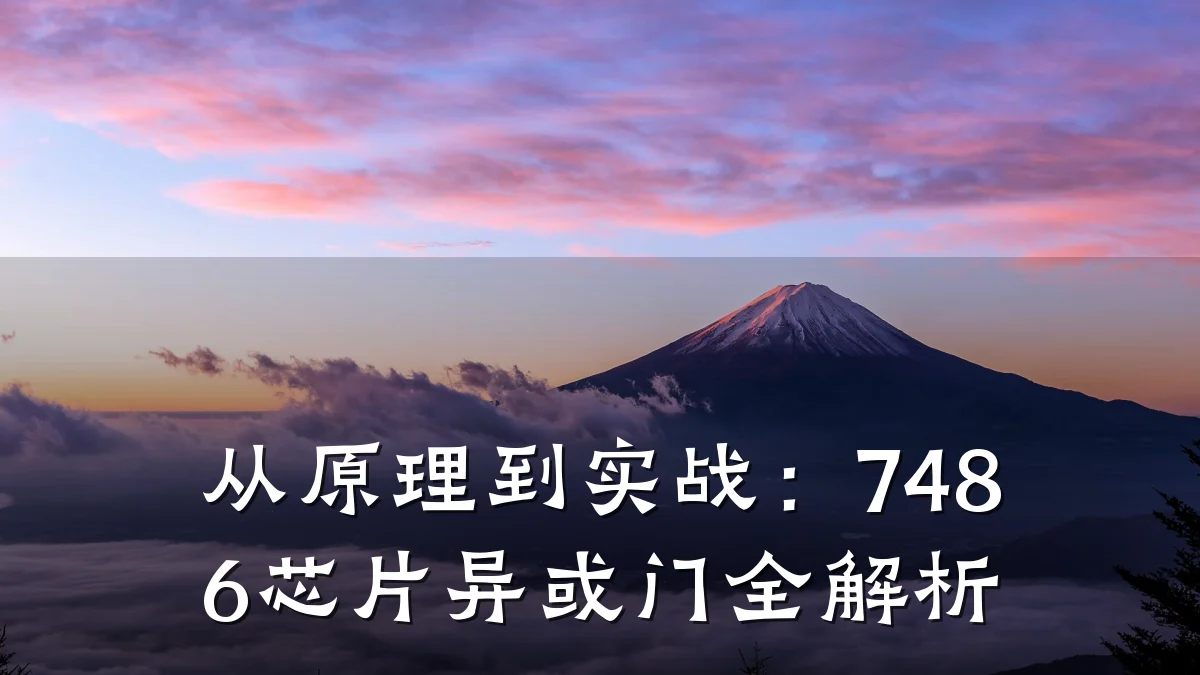 从原理到实战:7486芯片异或门全解析