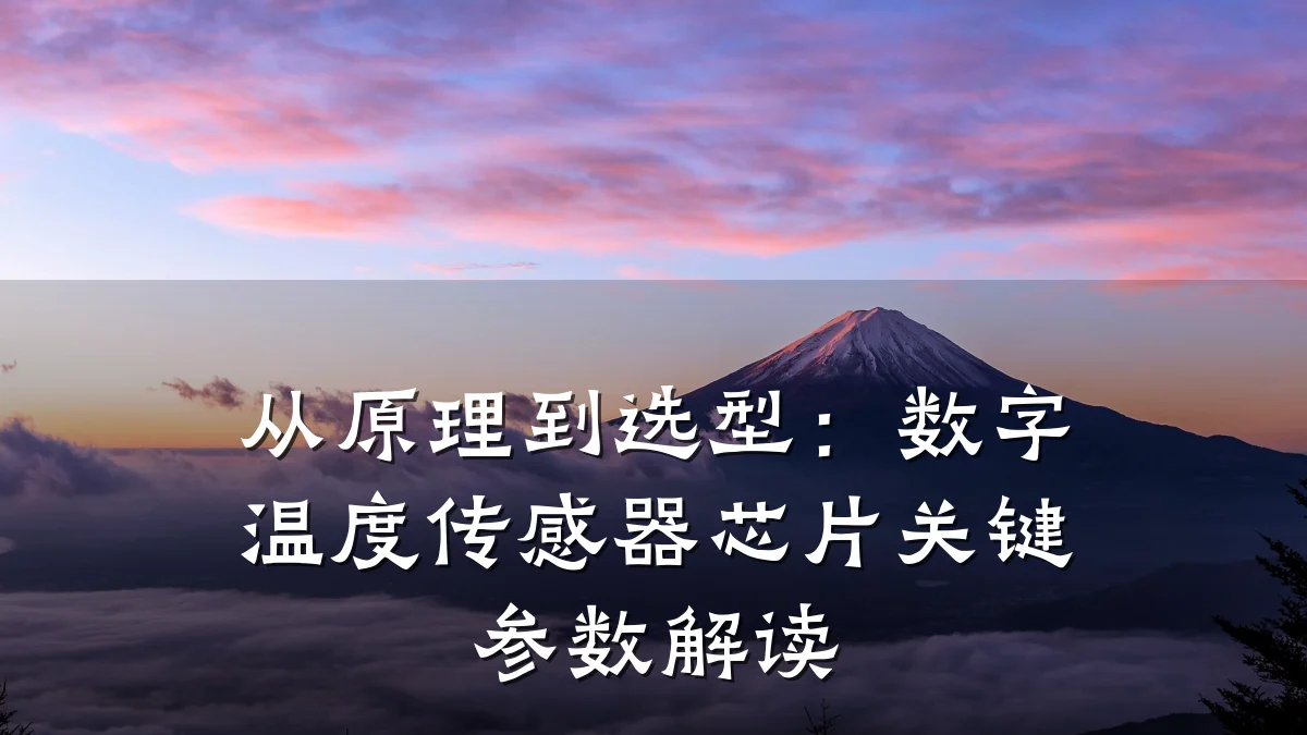从原理到选型:数字温度传感器芯片关键参数解读