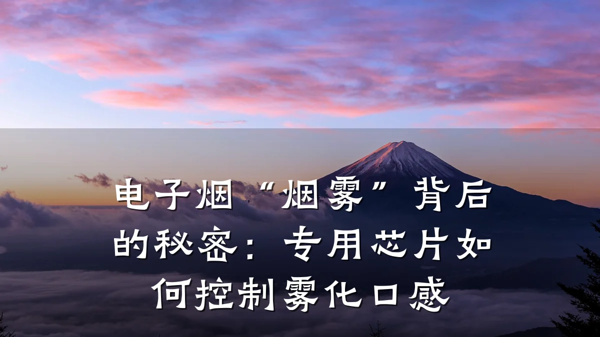 电子烟“烟雾”背后的秘密:专用芯片如何控制雾化口感