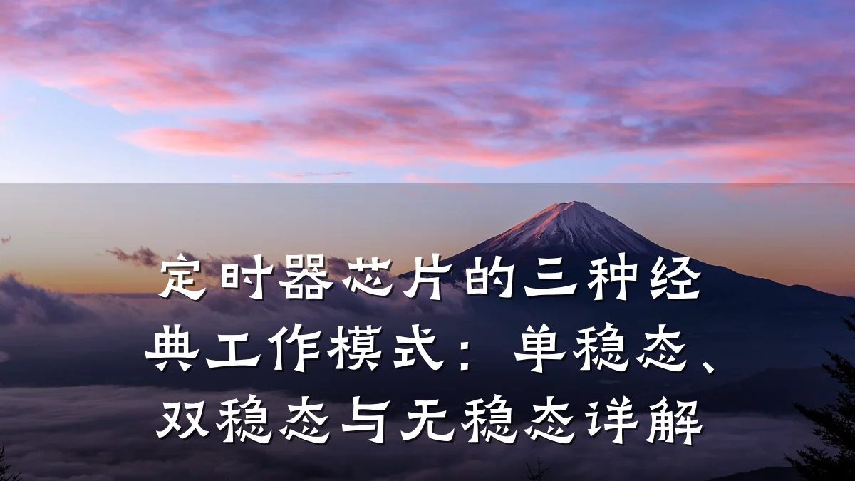 定时器芯片的三种经典工作模式:单稳态、双稳态与无稳态详解