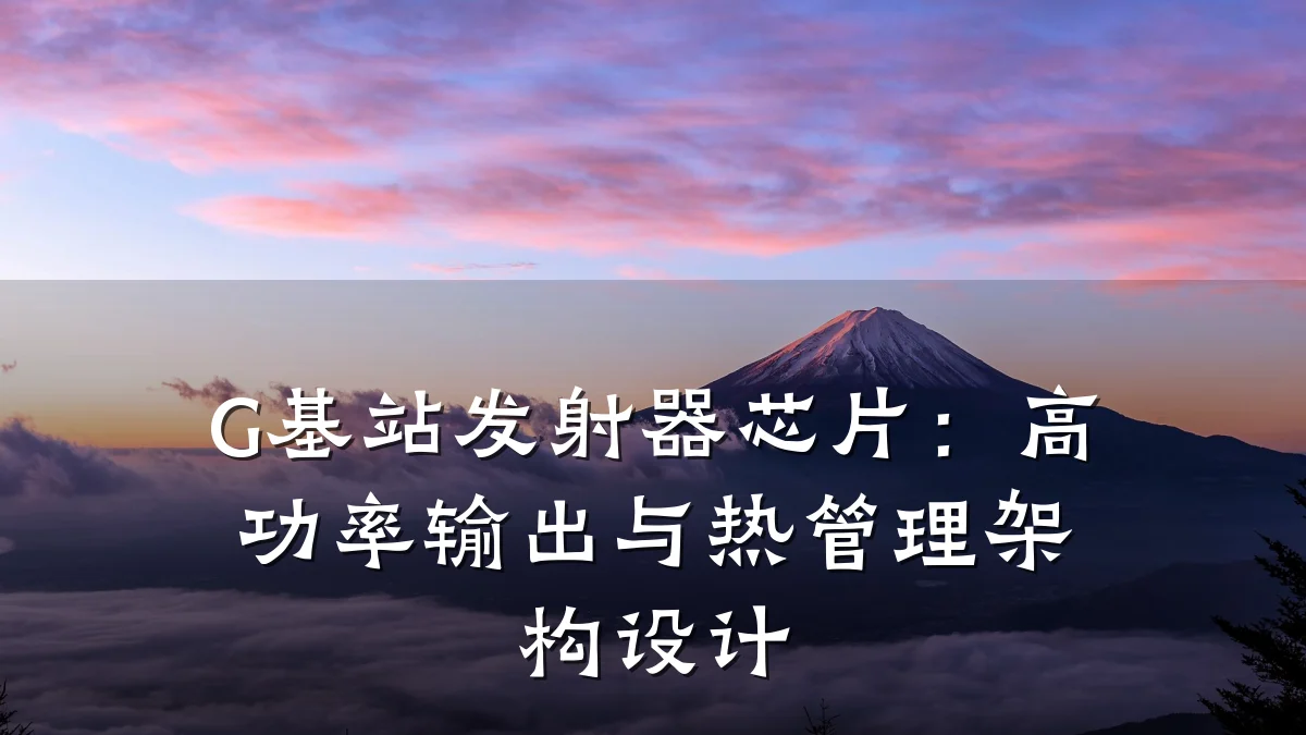 G基站发射器芯片:高功率输出与热管理架构设计