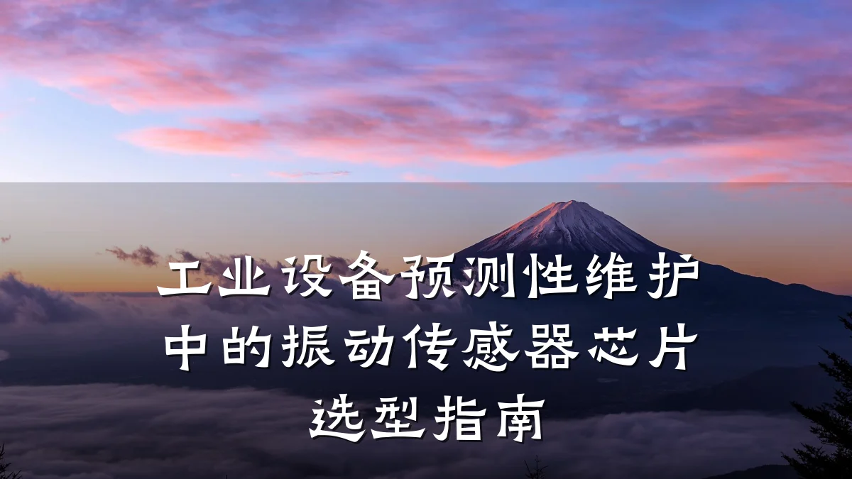 工业设备预测性维护中的振动传感器芯片选型指南