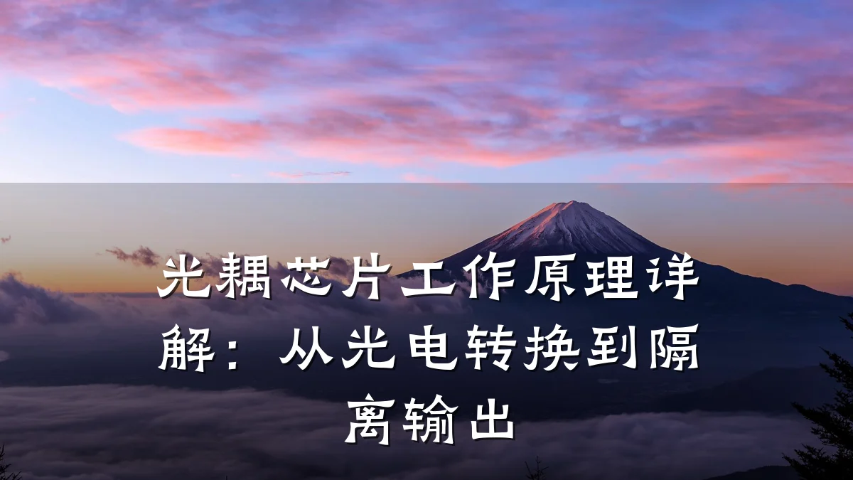 光耦芯片工作原理详解：从光电转换到隔离输出