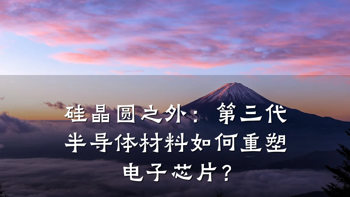 硅晶圆之外:第三代半导体材料如何重塑电子芯片?
