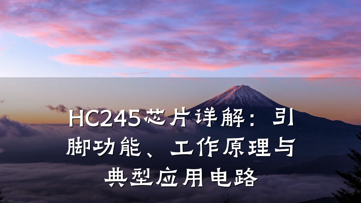 HC245芯片详解:引脚功能、工作原理与典型应用电路