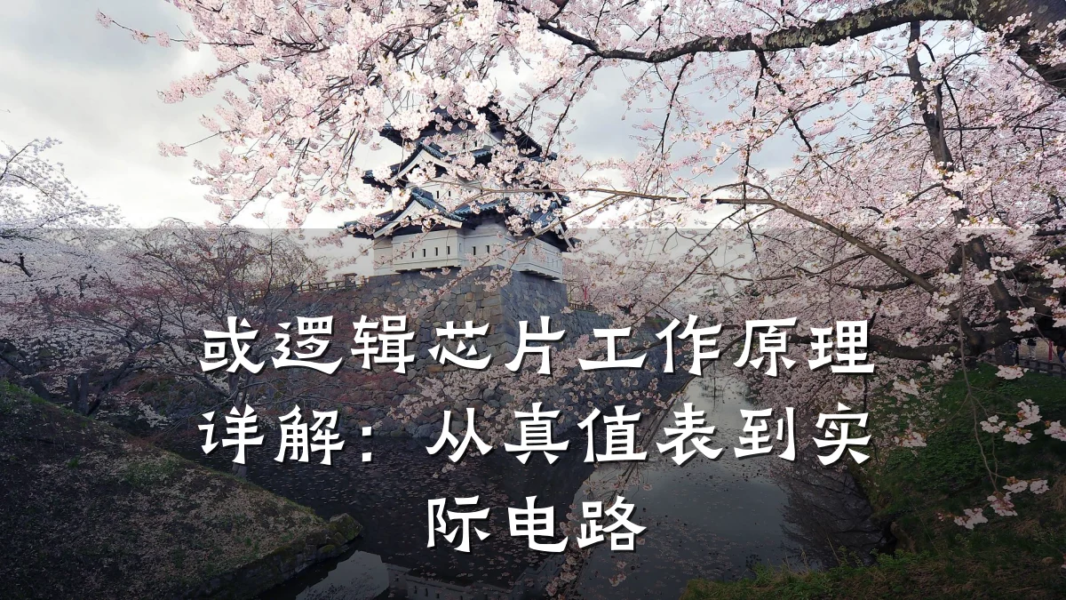 或逻辑芯片工作原理详解:从真值表到实际电路
