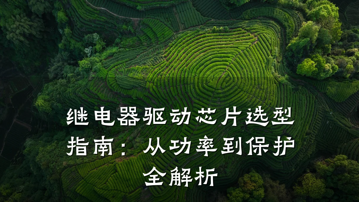 继电器驱动芯片选型指南：从功率到保护全解析