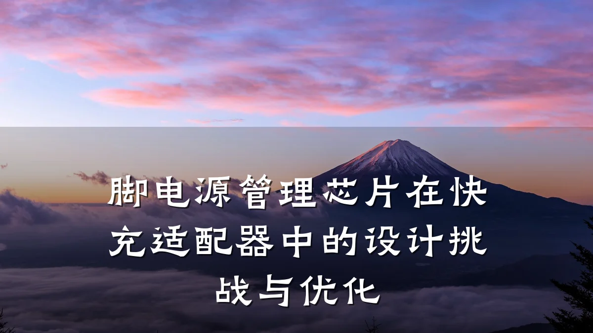 脚电源管理芯片在快充适配器中的设计挑战与优化