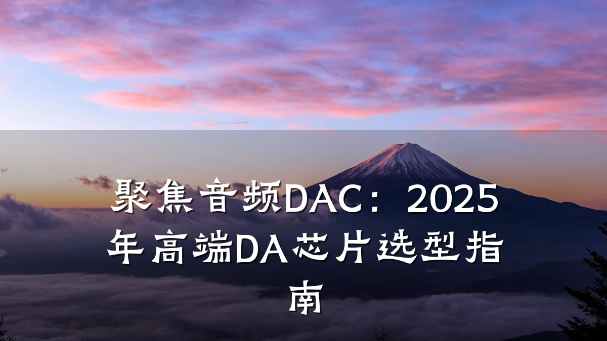 聚焦音频DAC:2025年高端DA芯片选型指南