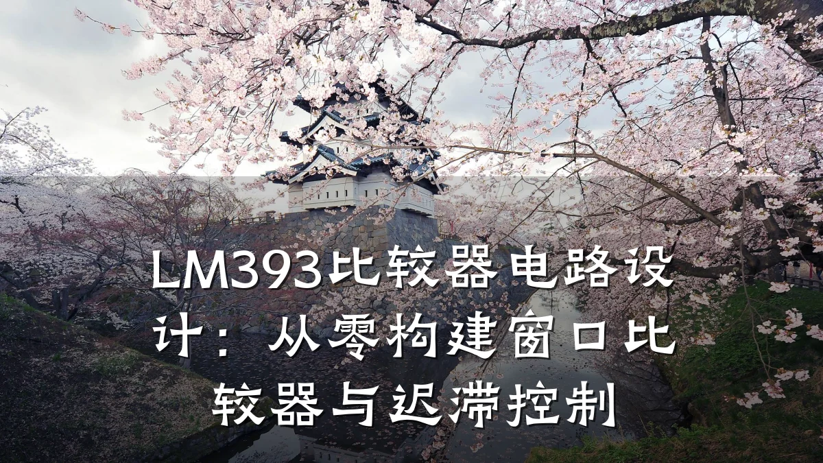 LM393比较器电路设计:从零构建窗口比较器与迟滞控制