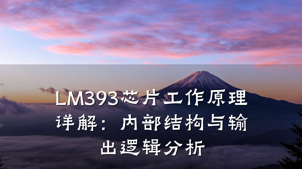 LM393芯片工作原理详解:内部结构与输出逻辑分析