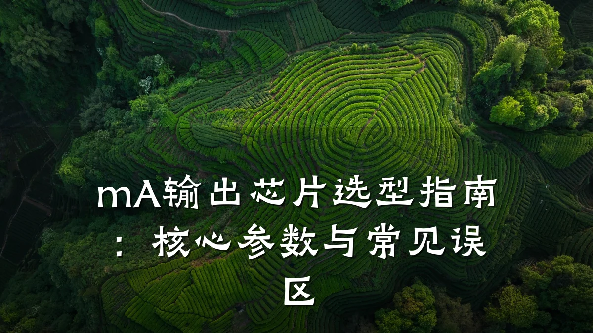mA输出芯片选型指南：核心参数与常见误区