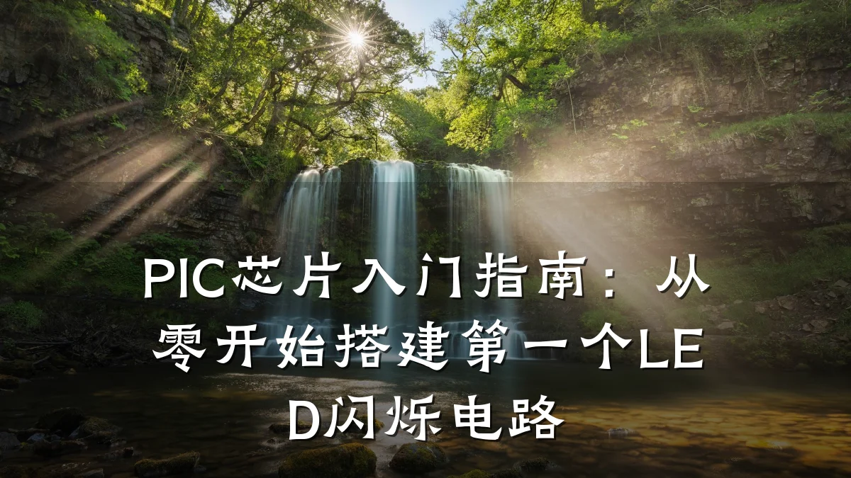 PIC芯片入门指南:从零开始搭建第一个LED闪烁电路