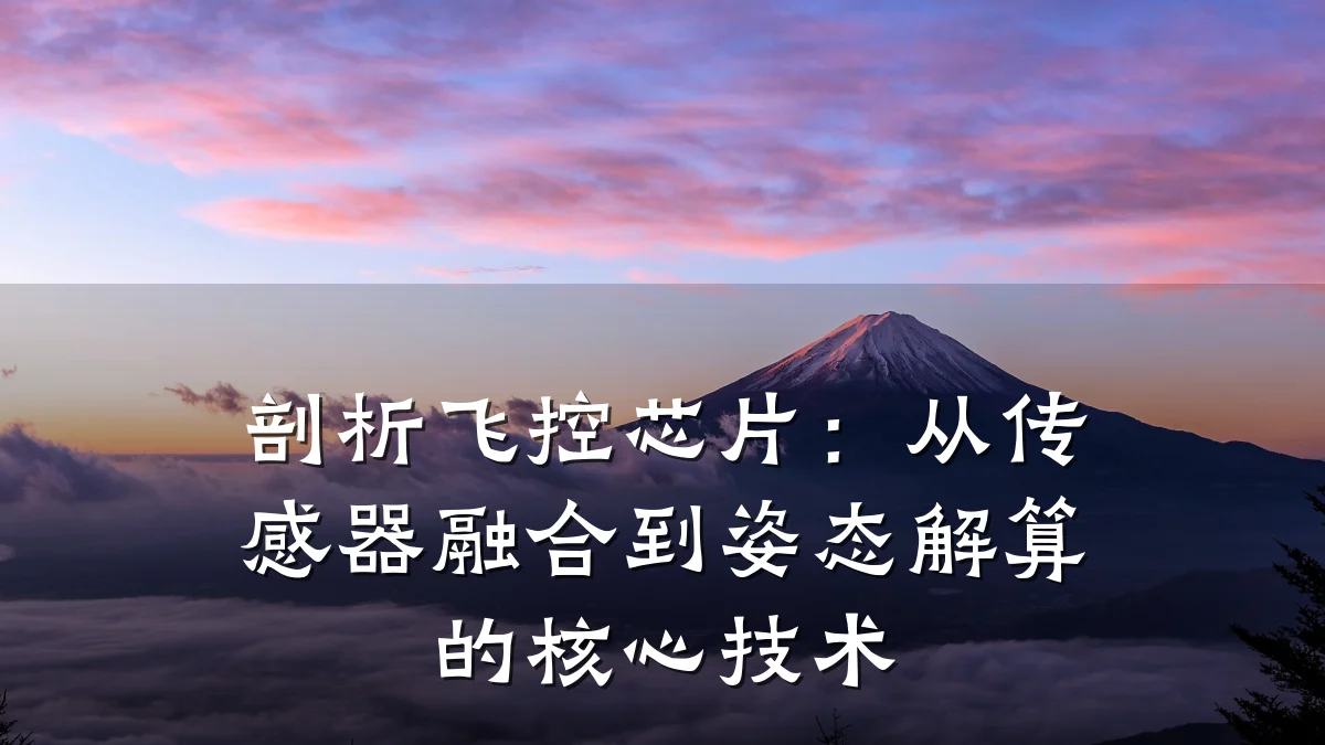 剖析飞控芯片:从传感器融合到姿态解算的核心技术