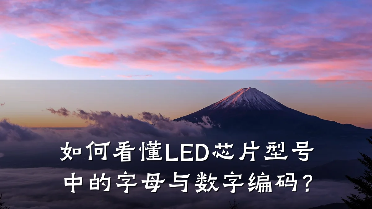 如何看懂LED芯片型号中的字母与数字编码?