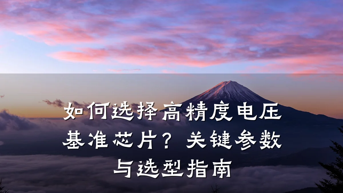 如何选择高精度电压基准芯片?关键参数与选型指南