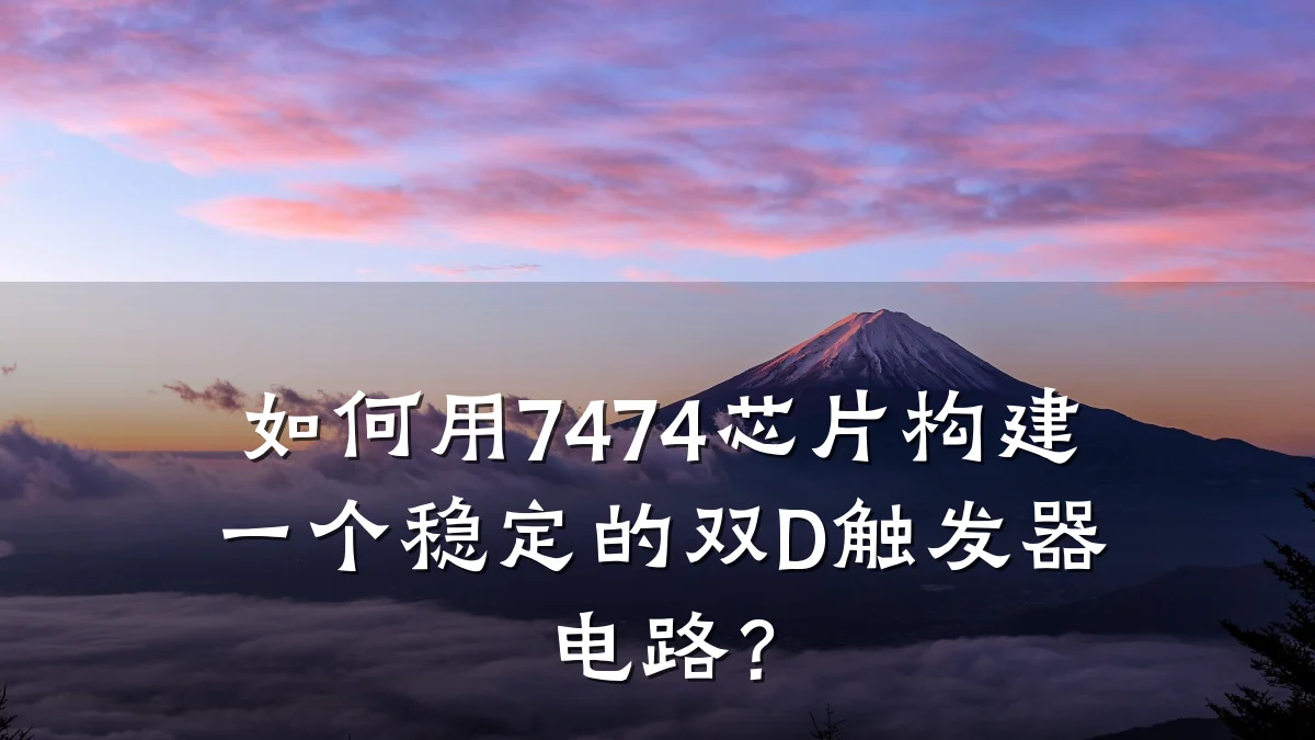 如何用7474芯片构建一个稳定的双D触发器电路?