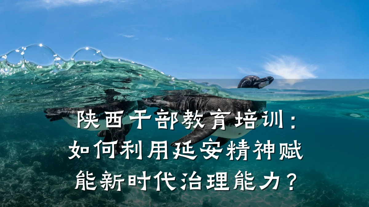 陕西干部教育培训:如何利用延安精神赋能新时代治理能力?