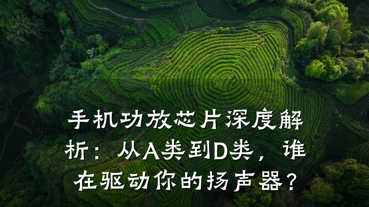 手机功放芯片深度解析:从A类到D类,谁在驱动你的扬声器?