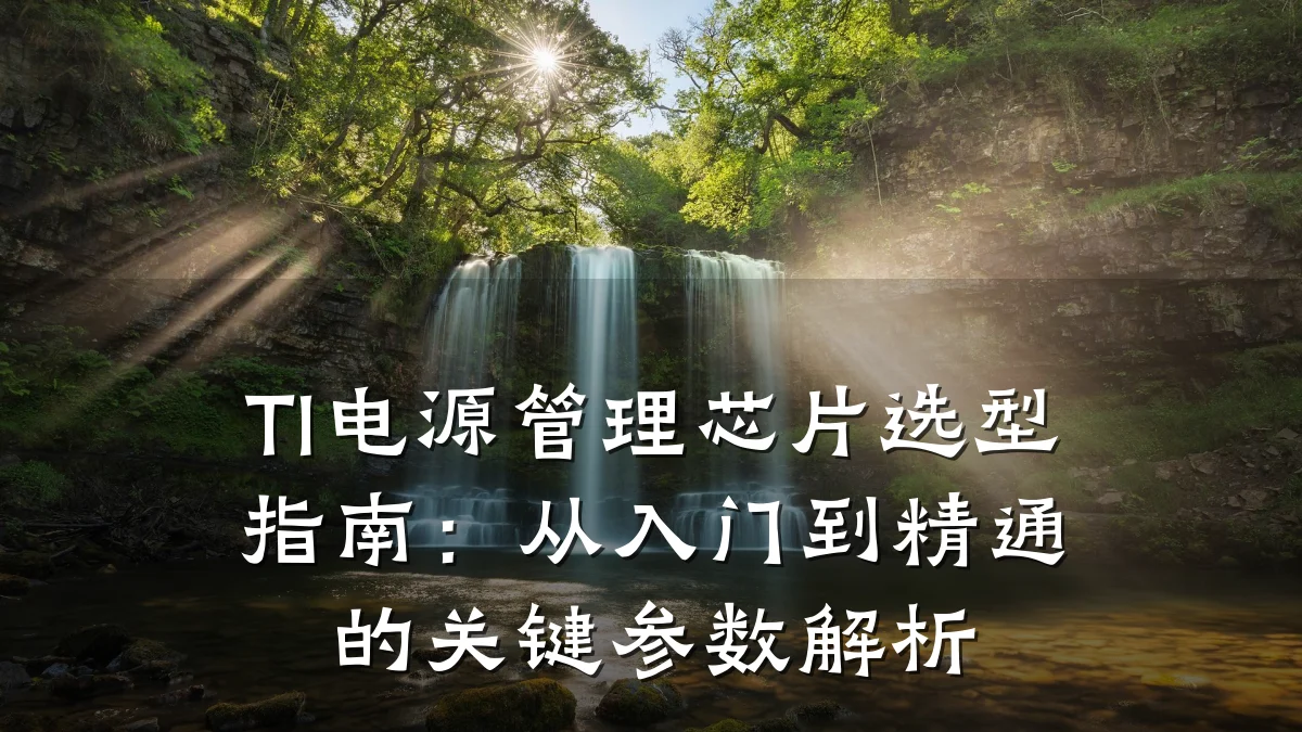 TI电源管理芯片选型指南:从入门到精通的关键参数解析