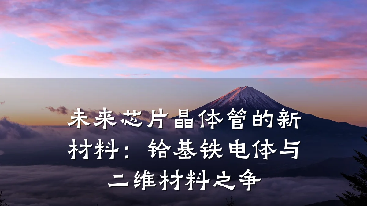 未来芯片晶体管的新材料:铪基铁电体与二维材料之争