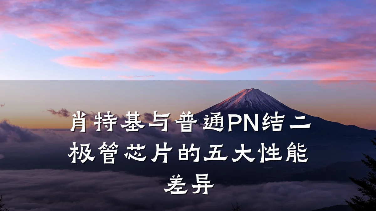 肖特基与普通PN结二极管芯片的五大性能差异