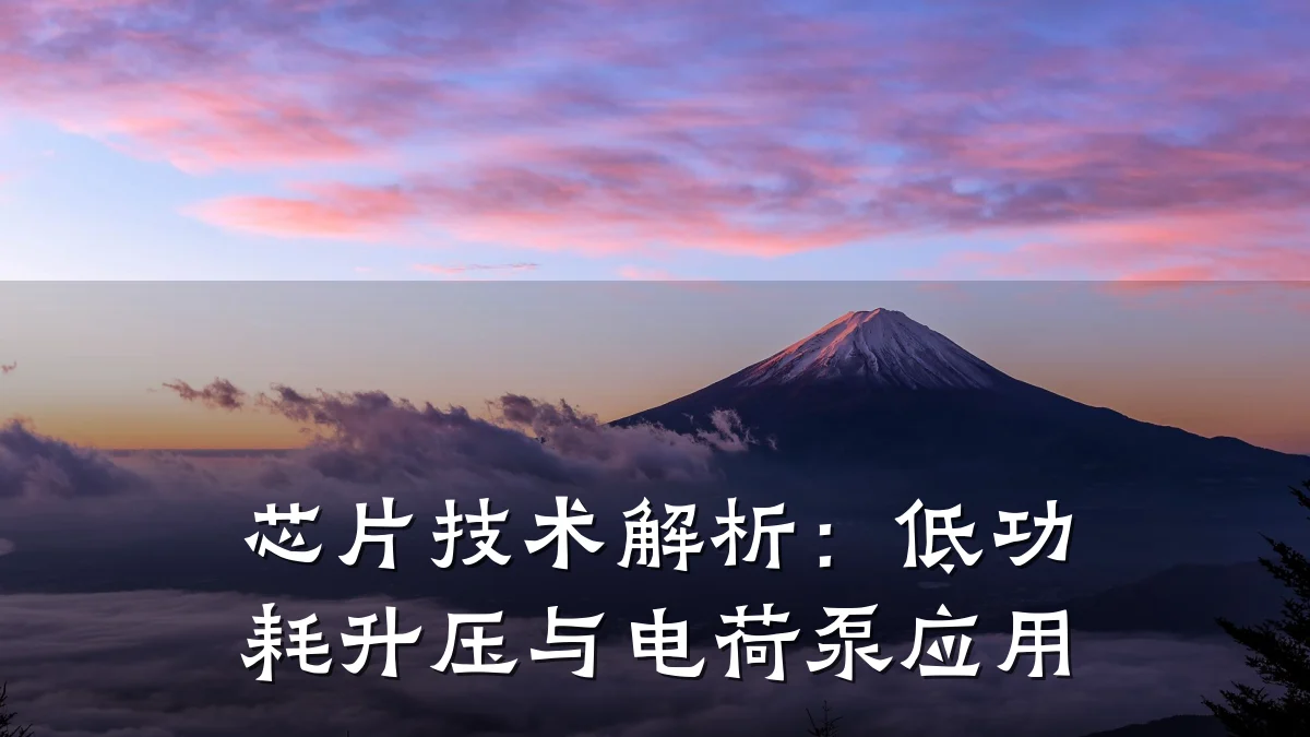 芯片技术解析：低功耗升压与电荷泵应用