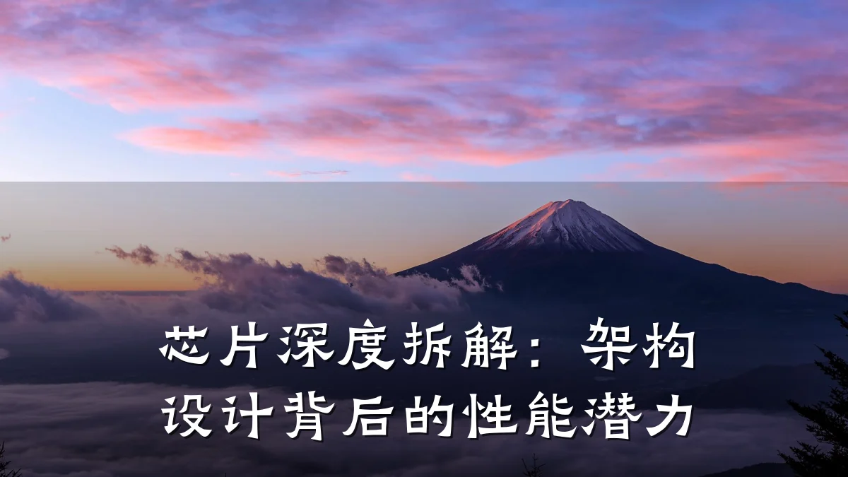 芯片深度拆解:架构设计背后的性能潜力