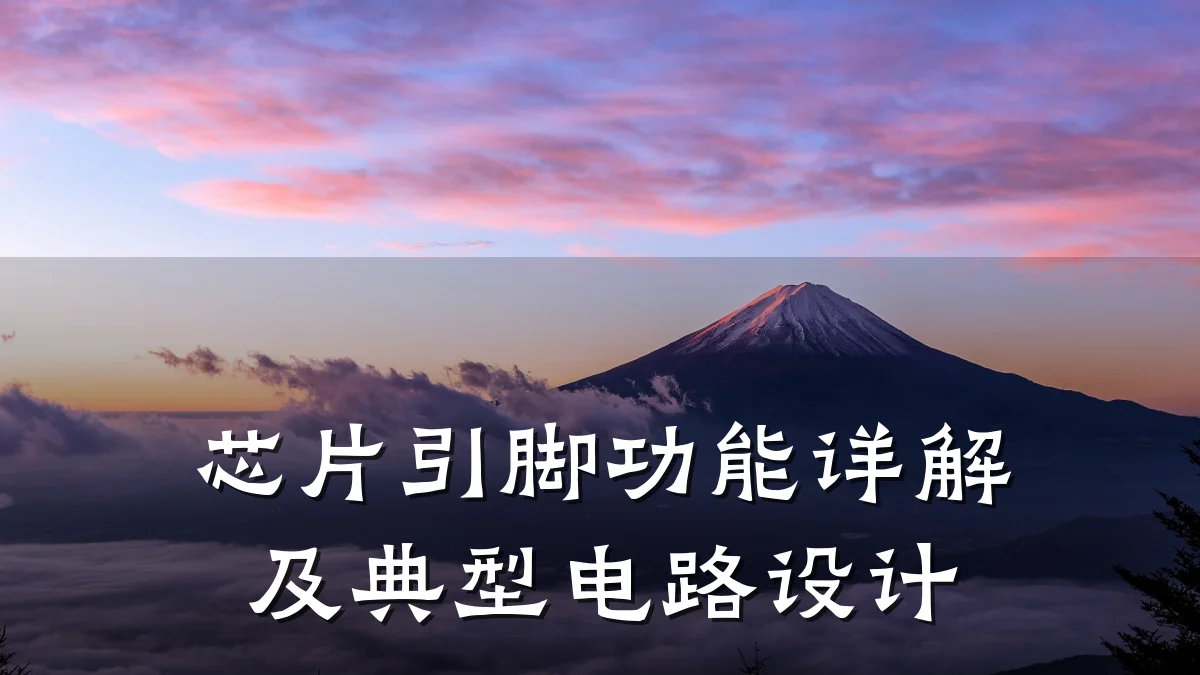 芯片引脚功能详解及典型电路设计