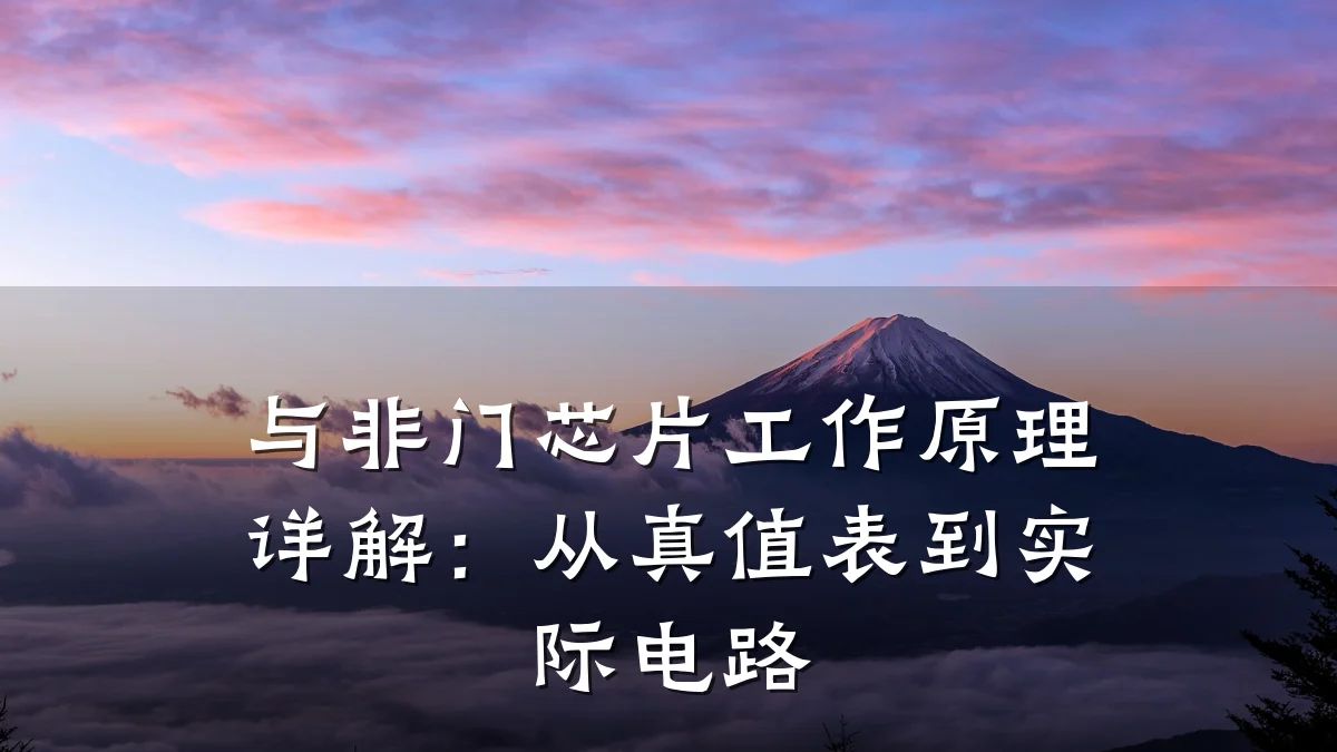 与非门芯片工作原理详解:从真值表到实际电路