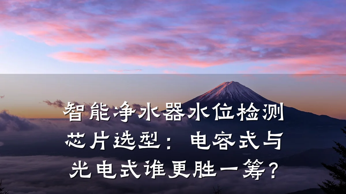智能净水器水位检测芯片选型:电容式与光电式谁更胜一筹?