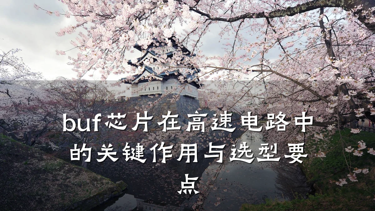 buf芯片在高速电路中的关键作用与选型要点