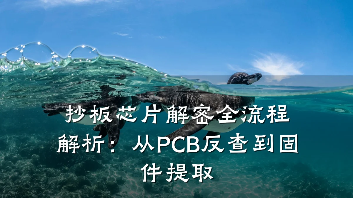 抄板芯片解密全流程解析:从PCB反查到固件提取