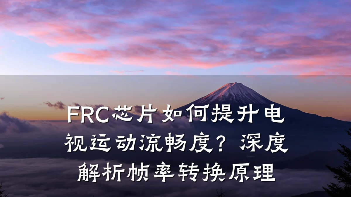 FRC芯片如何提升电视运动流畅度?深度解析帧率转换原理