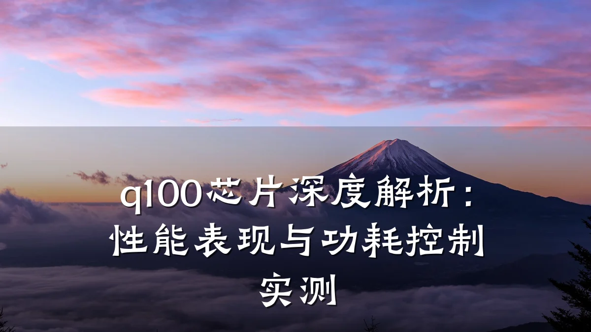 q100芯片深度解析:性能表现与功耗控制实测