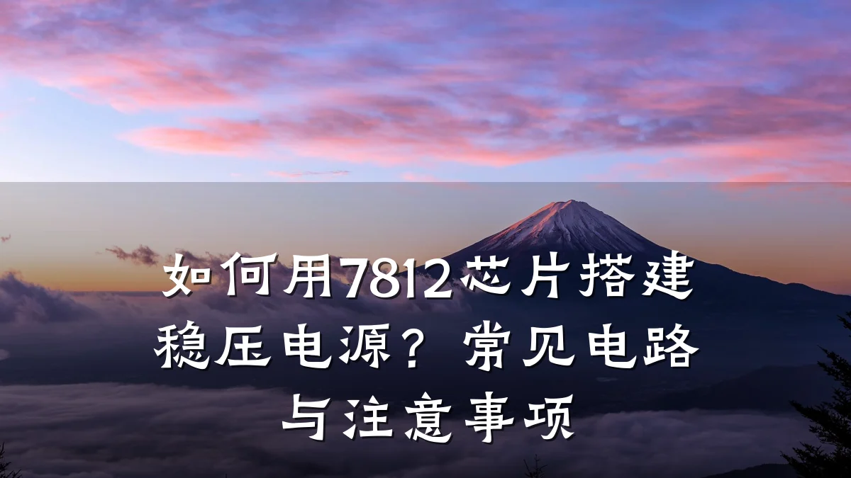 如何用7812芯片搭建稳压电源?常见电路与注意事项