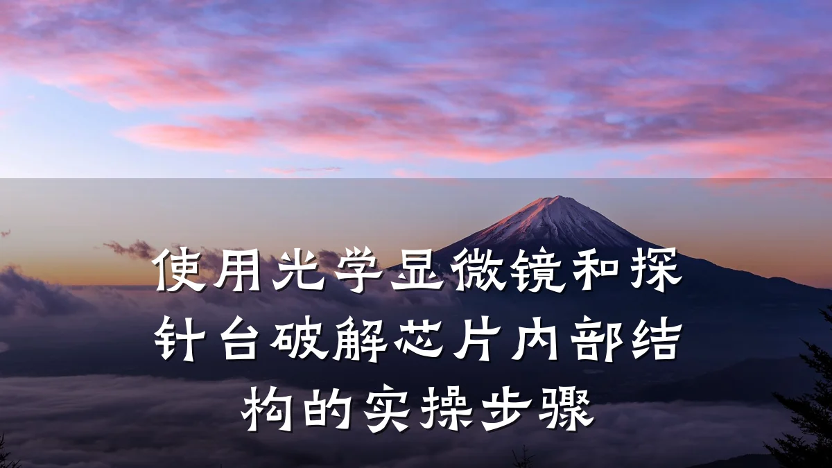 使用光学显微镜和探针台破解芯片内部结构的实操步骤
