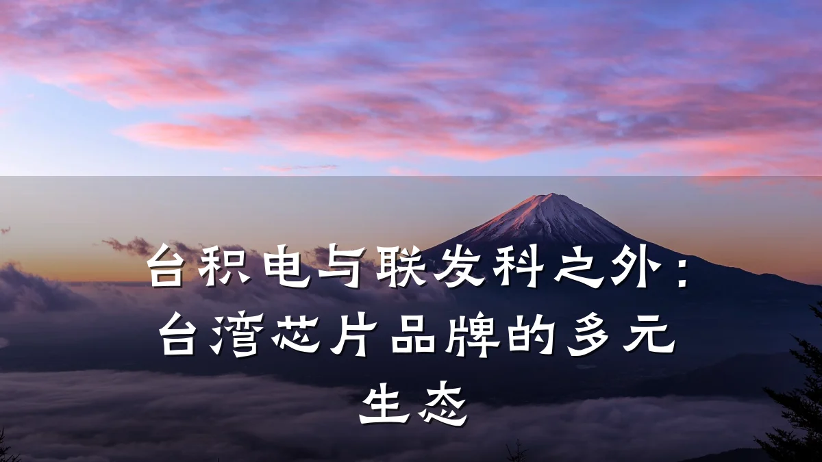 台积电与联发科之外:台湾芯片品牌的多元生态