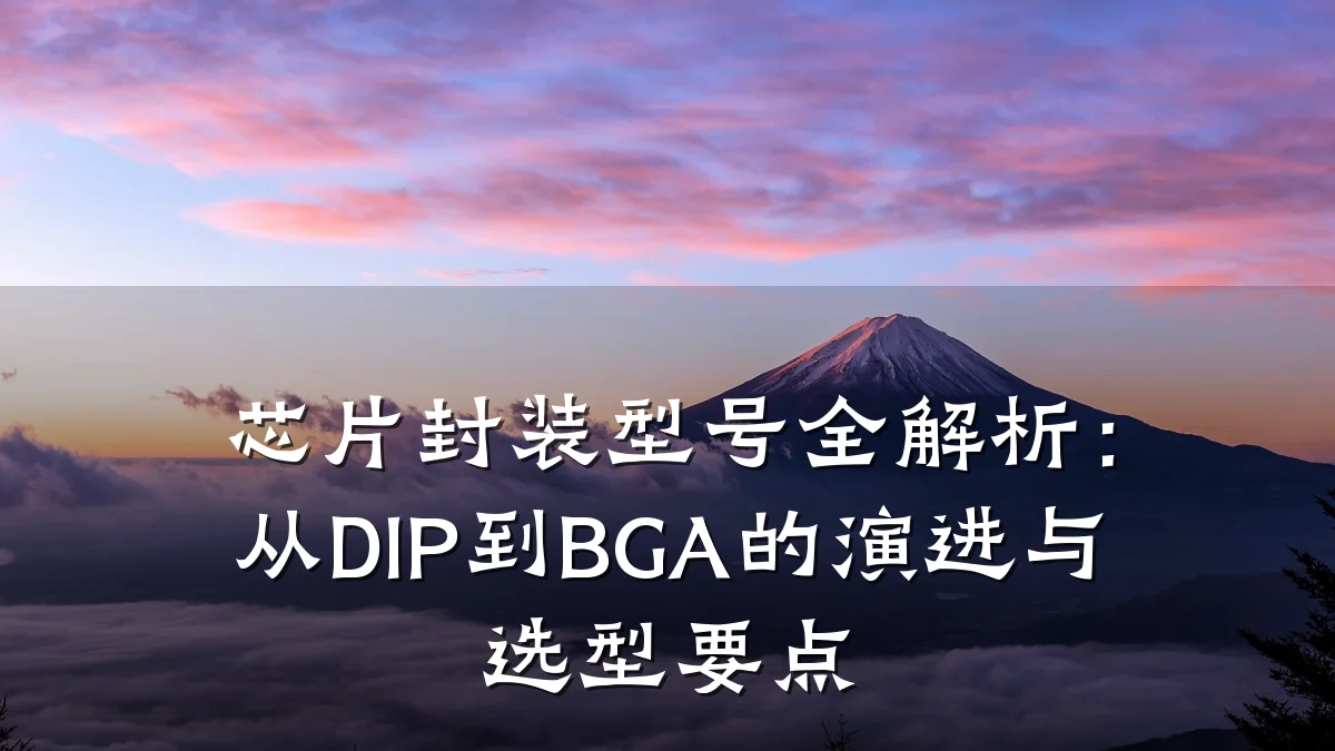 芯片封装型号全解析:从DIP到BGA的演进与选型要点