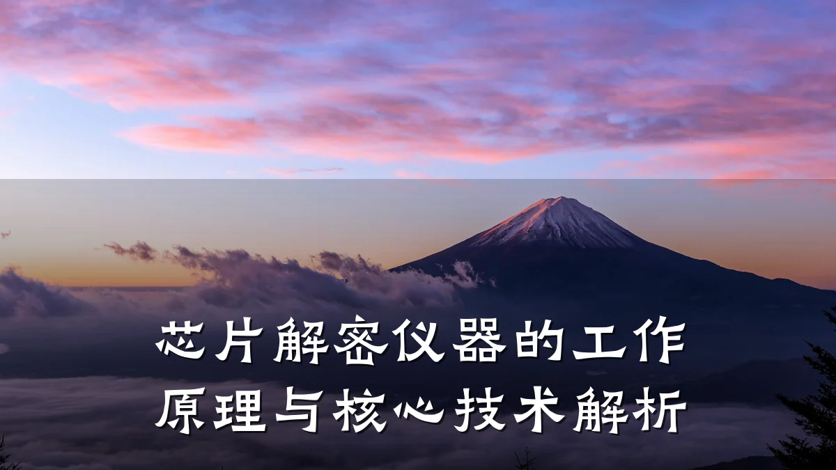 芯片解密仪器的工作原理与核心技术解析