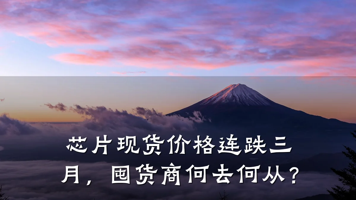 芯片现货价格连跌三月,囤货商何去何从?