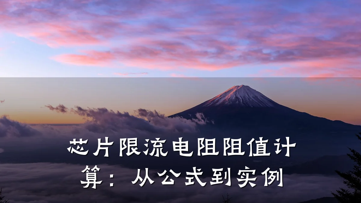芯片限流电阻阻值计算:从公式到实例