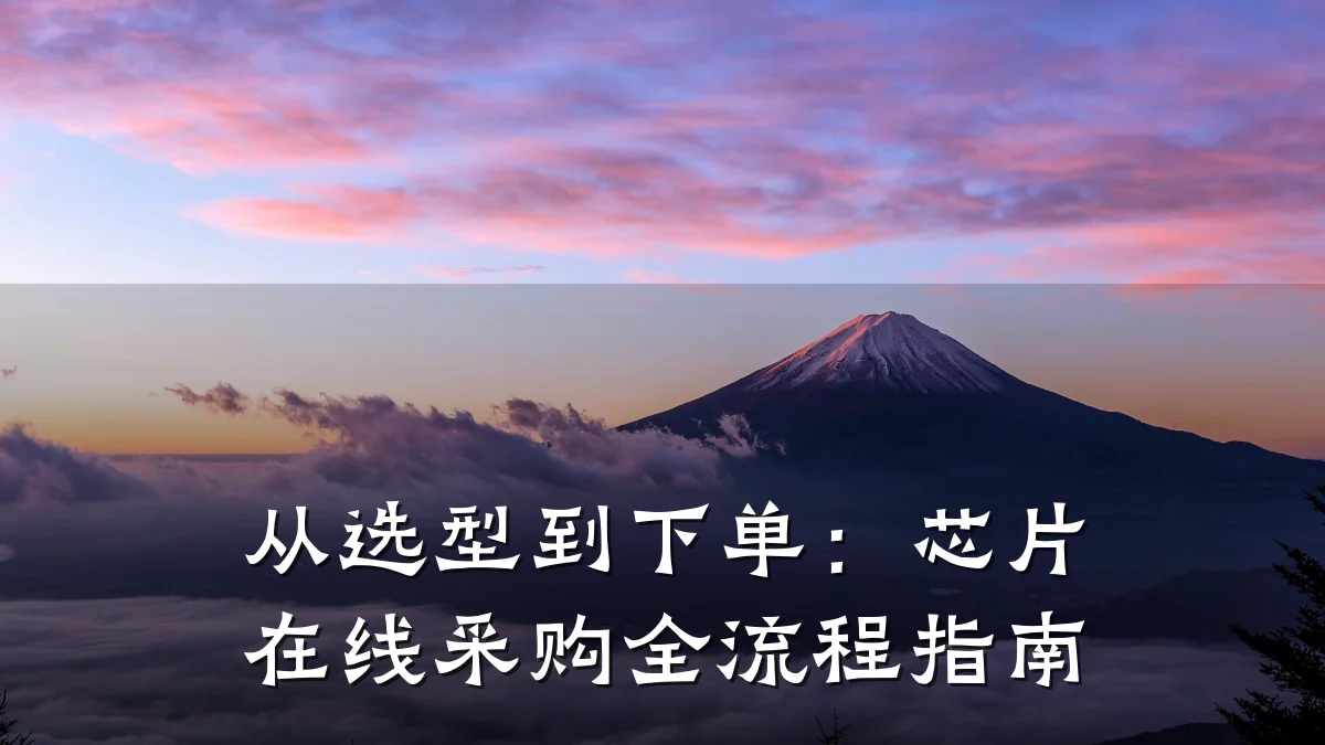 从选型到下单:芯片在线采购全流程指南